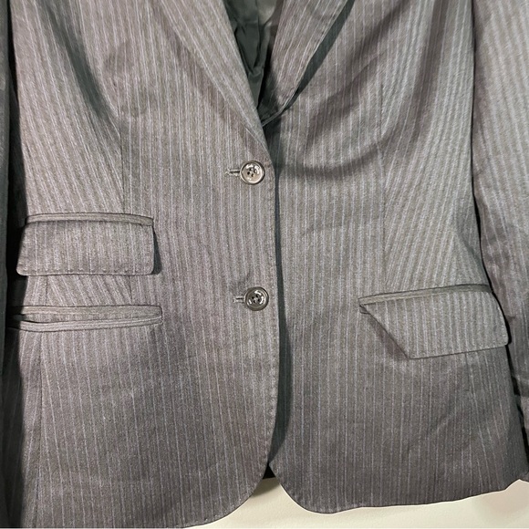Brooks Brothers 100% Wool Striped Office Business Blazer Suit Jacket Size 8 - Picture 4 of 4